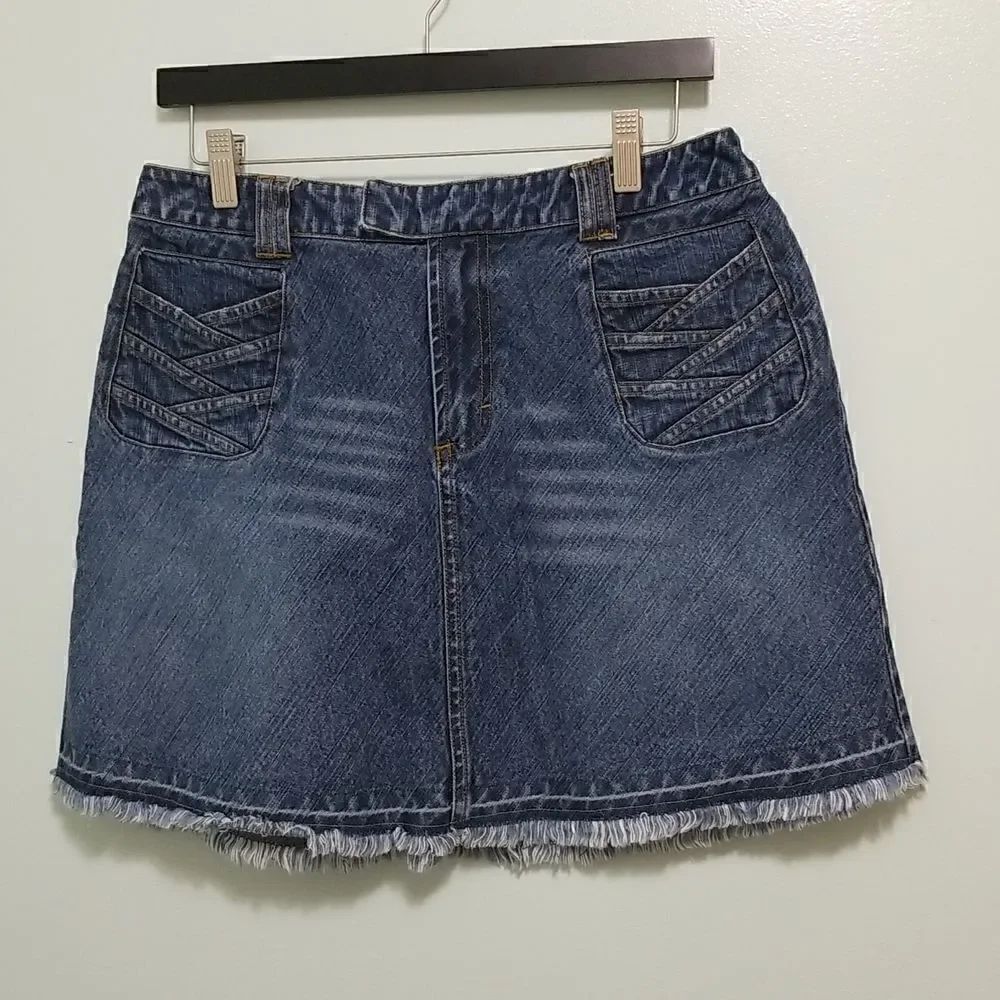 Spiegel, 100% cotton denim skirt. Size 10.